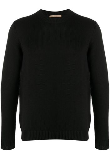 long-sleeve fitted jumper