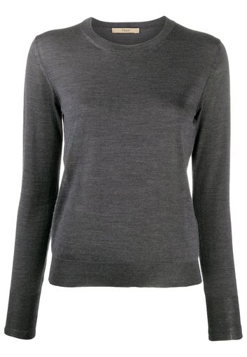 long-sleeve fitted jumper