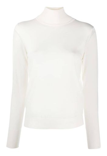 roll-neck fitted jumper