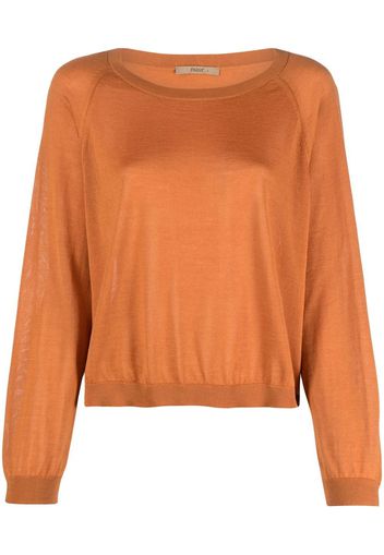 Nuur round-neck knit jumper - Arancione