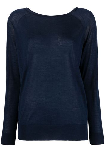 Nuur long-sleeved knitted jumper - Blu