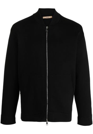 Nuur baseball-collar zip-up sweatshirt - Nero