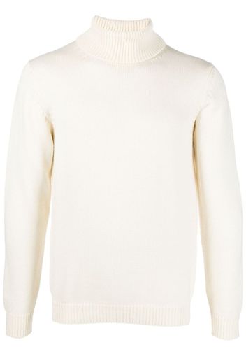 Nuur high-neck long-sleeve knit sweater - Toni neutri