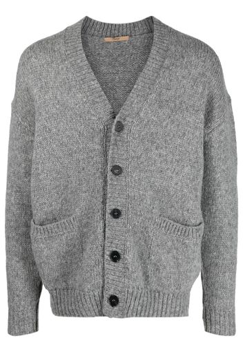 Nuur V-neck button-up cardigan - Grigio