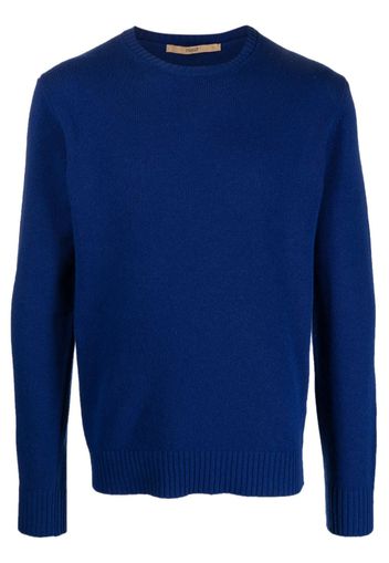 Nuur crew-neck long-sleeve jumper - Blu