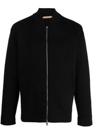 Nuur baseball-collar zip-up sweatshirt - Nero