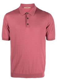 Nuur short-sleeved cotton polo shirt - Rosa