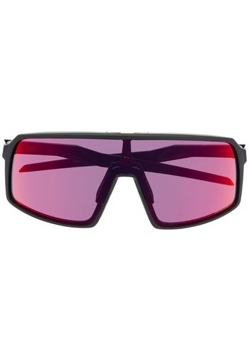 tinted large-framed sunglasses
