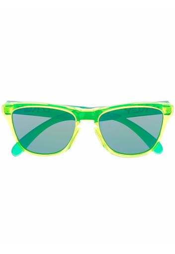 Oakley Occhiali da sole squadrati bicolore - Verde