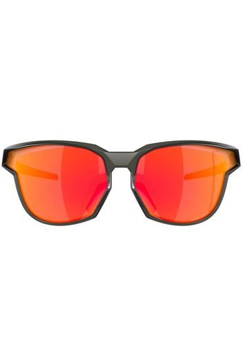 Oakley round-frame mirrored sunglasses - Nero