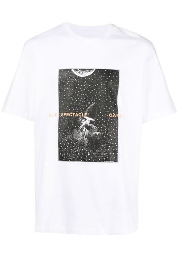 OAMC T-shirt Orbital con stampa - Bianco