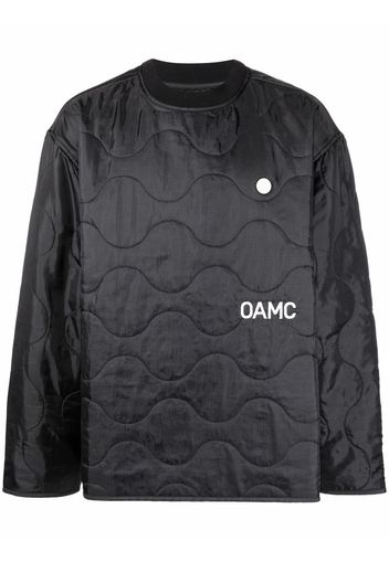 OAMC Peacemaker-print quilted jacket - Nero