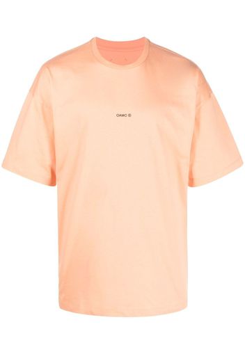 OAMC graphic-patch cotton T-shirt - Arancione