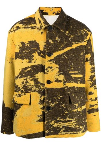 OAMC Giacca con effetto jacquard - Giallo