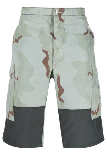 OAMC camouflage-pattern cargo shorts - Blu