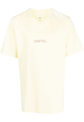 OAMC logo-print cotton t-shirt - Giallo