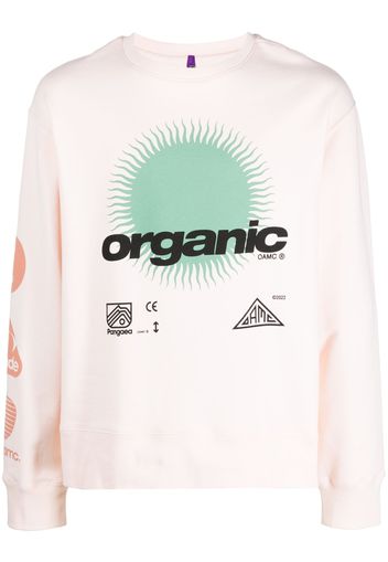 OAMC graphic-print cotton sweatshirt - Rosa