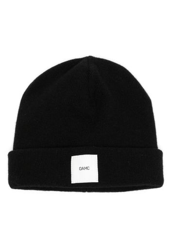 OAMC Whistler logo-patch beanie - Nero