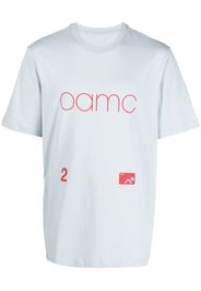 OAMC logo-print cotton T-shirt - Blu