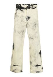 OAMC bleach wash wide-leg jeans - Giallo