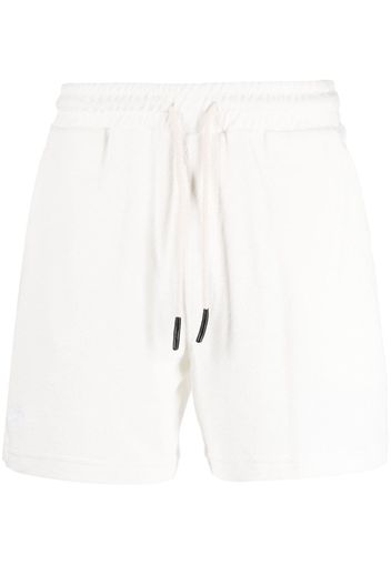 OAS Company logo-embroidered terry-cloth shorts - Bianco