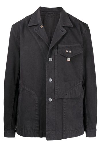 OBJECTS IV LIFE chest-pocket shirt jacket - Nero