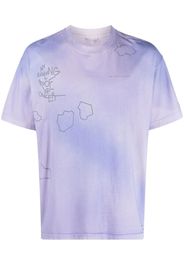 OBJECTS IV LIFE graphic-print faded T-shirt - Viola