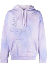 OBJECTS IV LIFE graphic-print faded hoodie - Viola