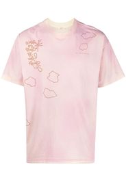 OBJECTS IV LIFE graphic-print distressed-effect T-shirt - Rosa