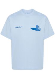 OBJECTS IV LIFE Boulder-print cotton T-shirt - Blu