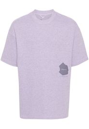 OBJECTS IV LIFE Waffle logo-print cotton T-shirt - Viola