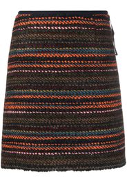 Odeeh striped mini skirt - Arancione