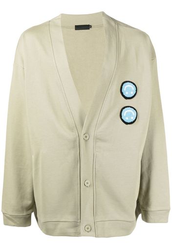 Off Duty Cardigan Flak con applicazione - Verde