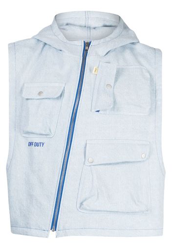 Off Duty Gilet imbottito Ruck con cappuccio - Blu