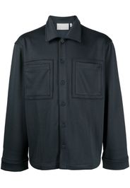 Off Duty Tiller mesh-design shirt - Blu