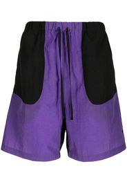 Off Duty Hail colour-block track shorts - Nero