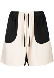 Off Duty Hail colour-block track shorts - Nero