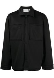 Off Duty Tiller mesh-design shirt - Nero