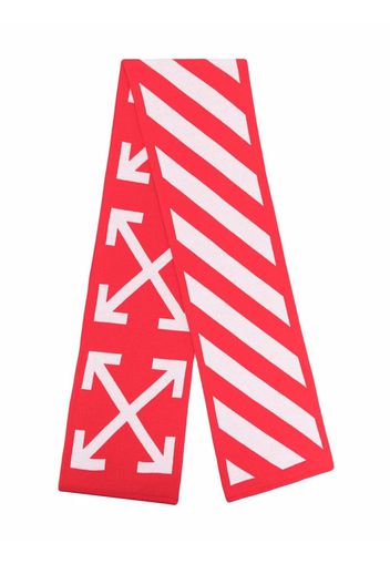 Off-White Kids ARROWS SCARF RED WHITE - Nero