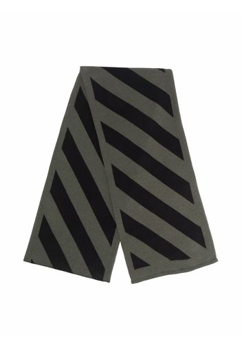 Off-White Kids ARROWS SCARF MILITARY BLACK - Verde