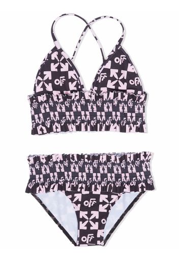 Off-White Kids MONOGRAM BIKINI BLACK PINK - Nero