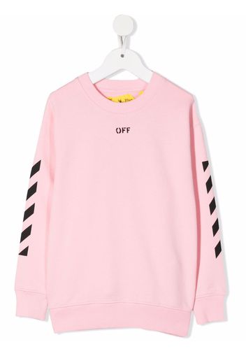 Off-White Kids logo-print sweatshirt - Rosa