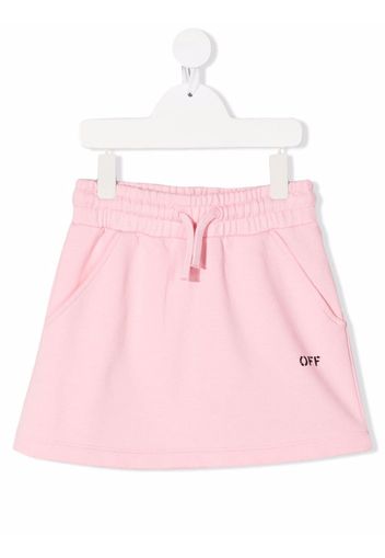 Off-White Kids OFF STAMP SWEAT SKIRT PINK BLACK - Rosa