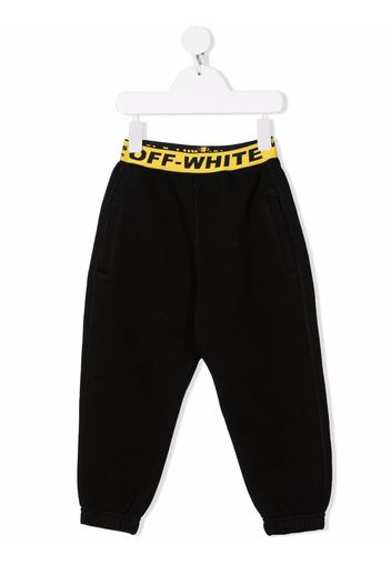 Off-White Kids OFF INDUSTRIAL SWEATPANT BLACK YELLOW - Nero