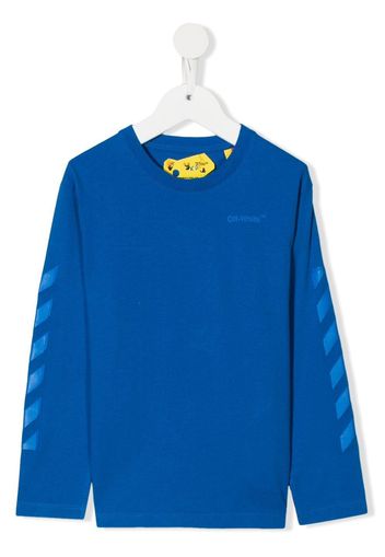 Off-White Kids T-shirt con stampa - Blu