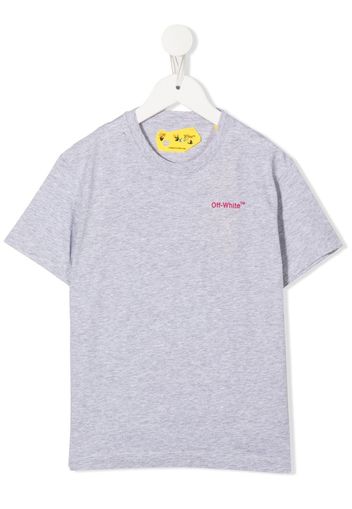 Off-White Kids Arrows-motif cotton T-shirt - Grigio