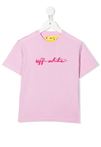 Off-White Kids T-shirt con logo - Rosa