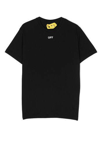 Off-White Kids logo-print T-shirt - Nero