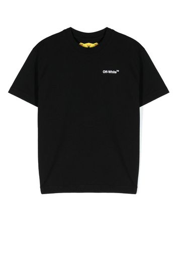 Off-White Kids T-shirt girocollo - BLACK YELLOW