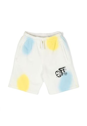 Off-White Kids graphic-print shorts - Toni neutri